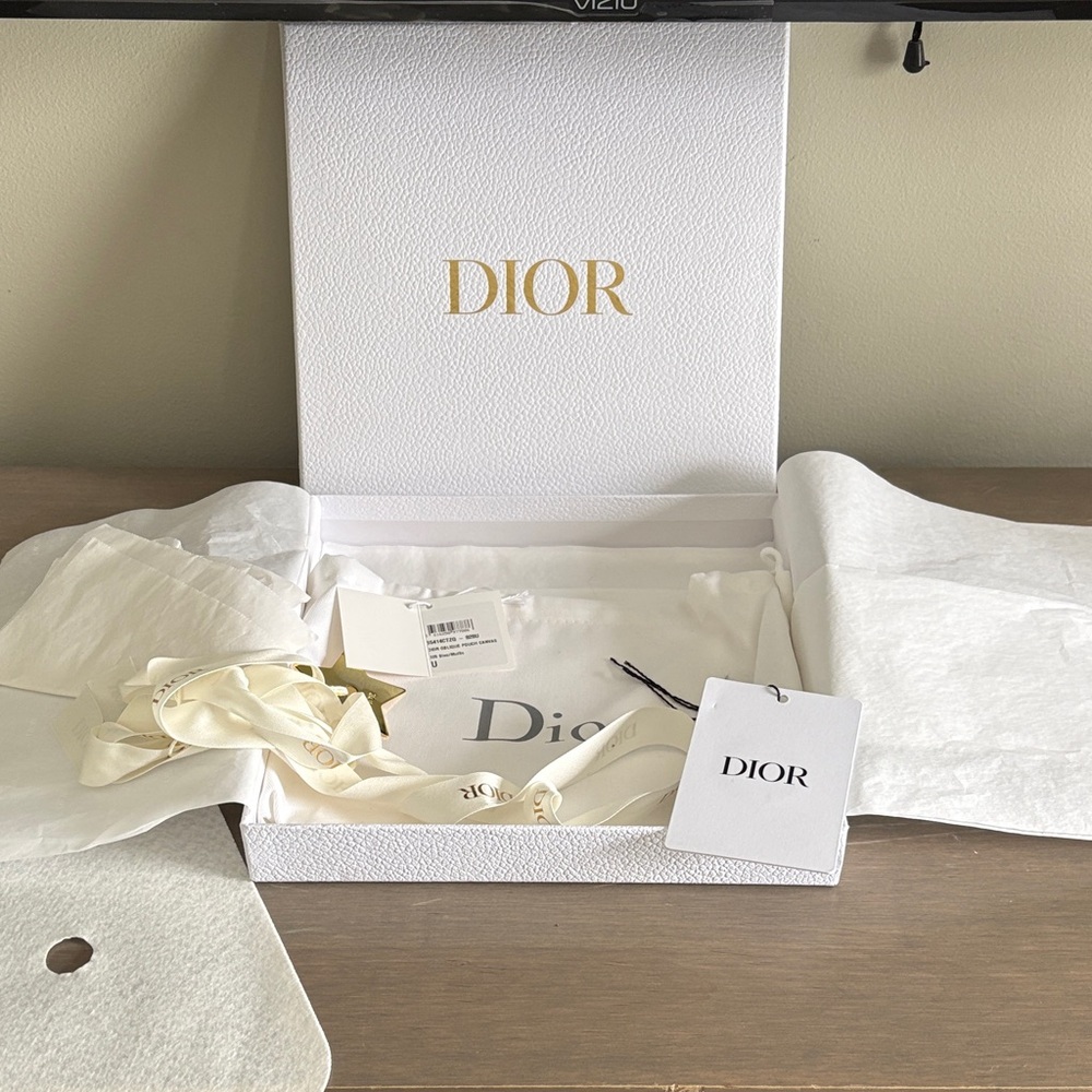 Dior White Box with Gold Lettering